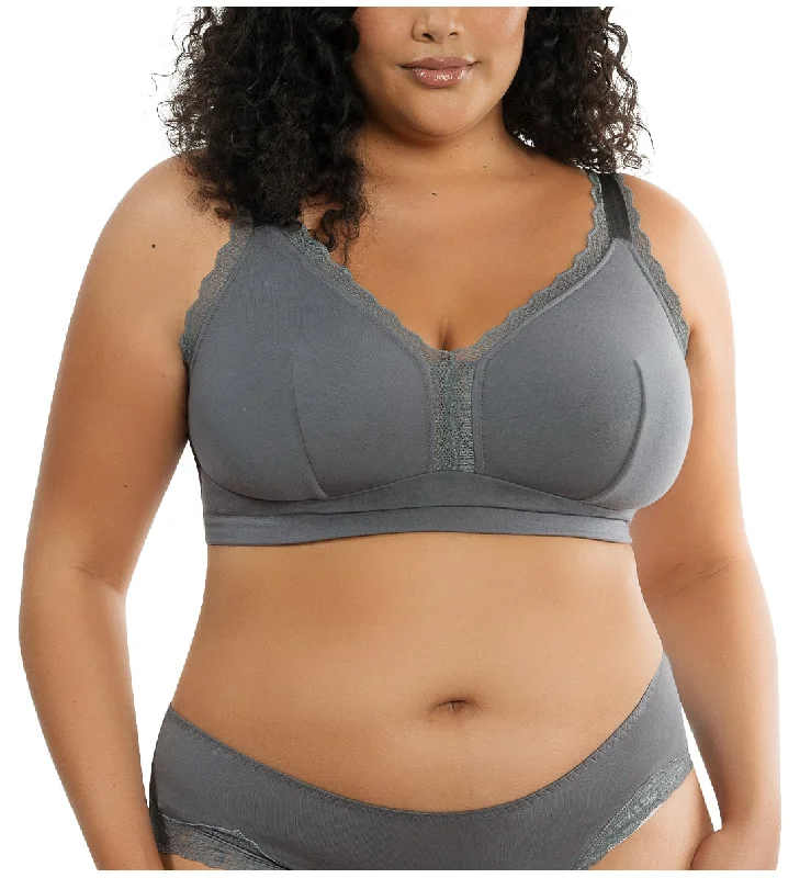 Weekend Savings Extravaganza Parfait Dalis Soft Modal Bralette with J-Hook (5641) - Charcoal