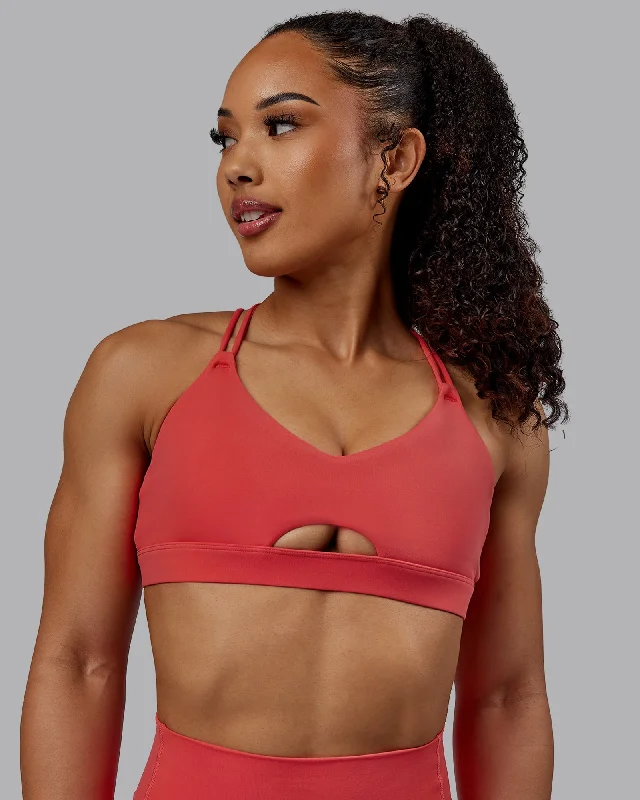 Mega Deal Pursue Sports Bra - Cayenne