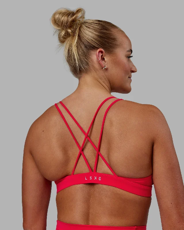 New Deal Pursue Sports Bra - Scarlet