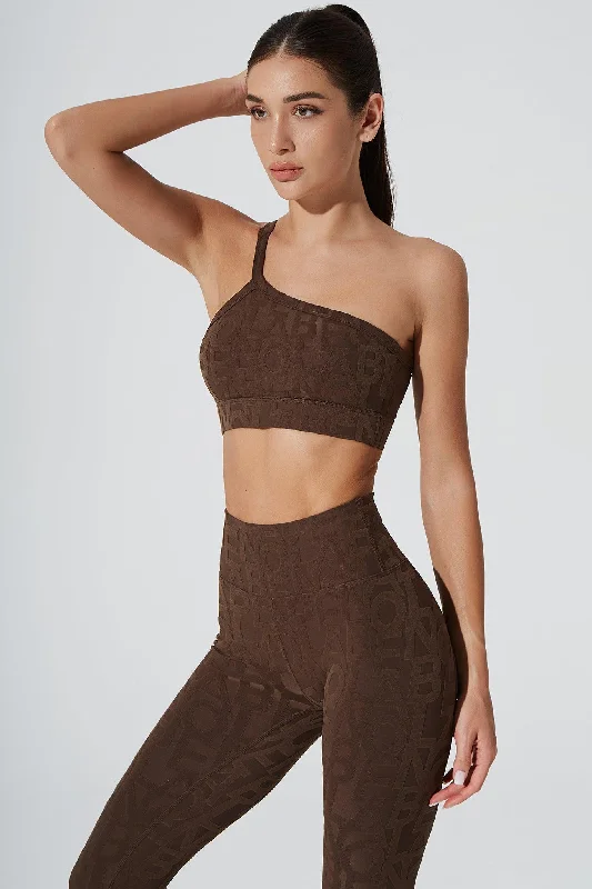 Unmissable Offer Classic Serein 3D Single Strap Shoulder Bra - Chocolate