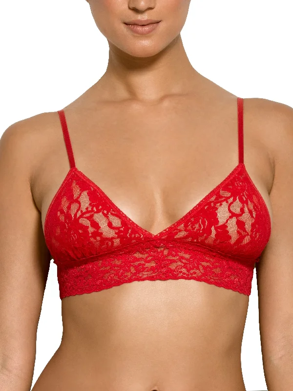 Best Choice Signature Lace Padded Triangle Bralette Red