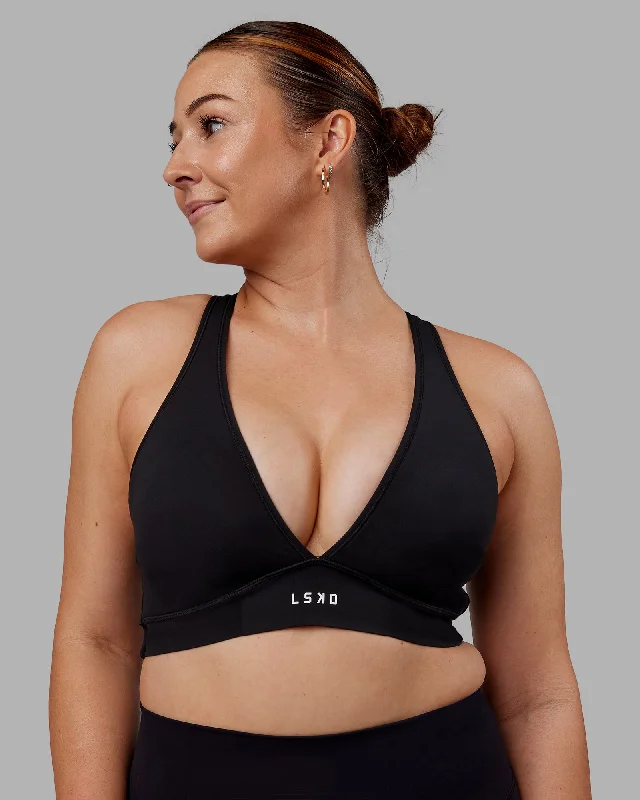Super Deal Stamina Sports Bra (D/DD/E) - Black
