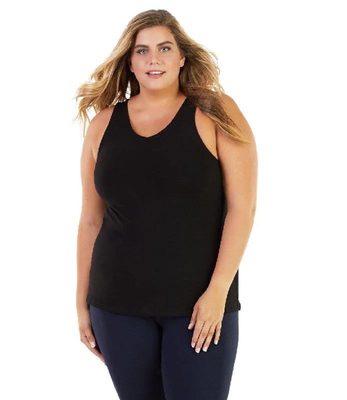 Price Cut Stretch Naturals Long Support Tank Basic Colors