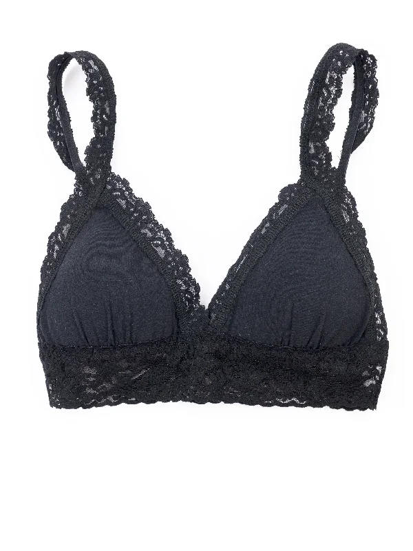 Online Exclusive Supima® Cotton Padded Bralette Black