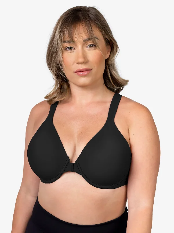 Weekend Deal The Brigitte Racerback - Front-Closure Underwire T-Shirt Bra