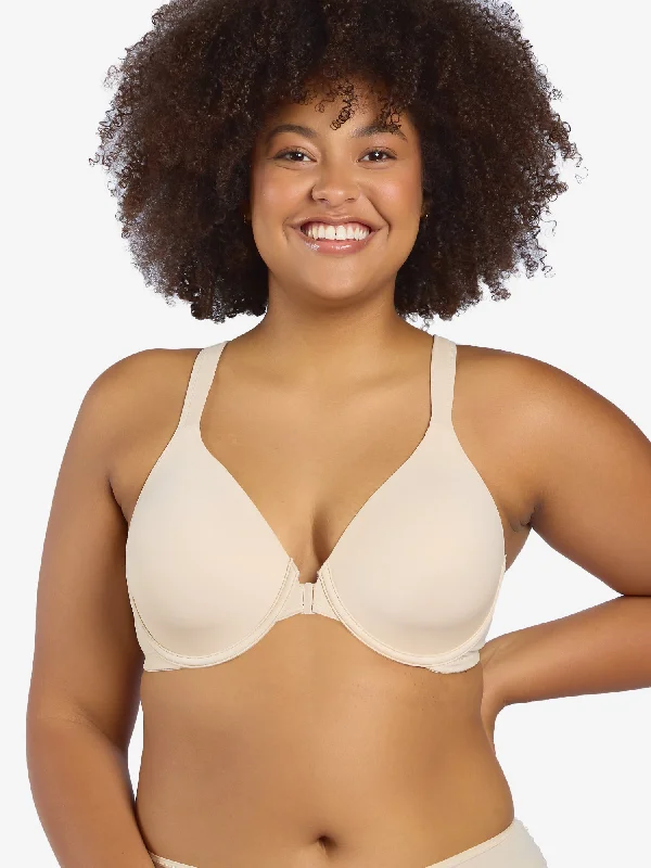 The Brigitte Racerback - Front-Closure Underwire T-Shirt Bra