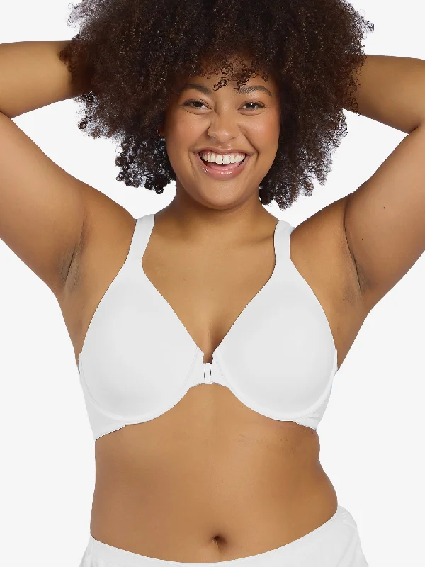 Weekend Bargains to Savor The Brigitte Racerback - Front-Closure Underwire T-Shirt Bra
