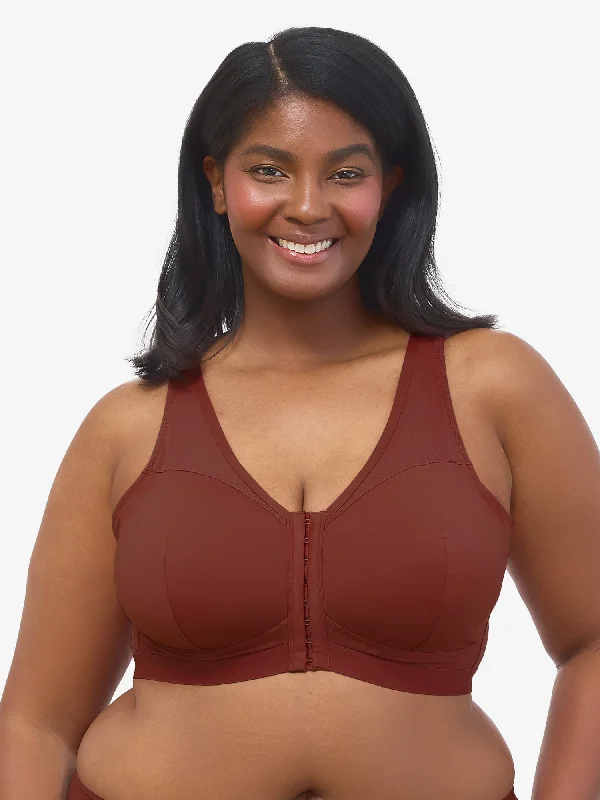 YEAR-End Clearance The Harper - Wirefree Mesh Front-Closure Bra