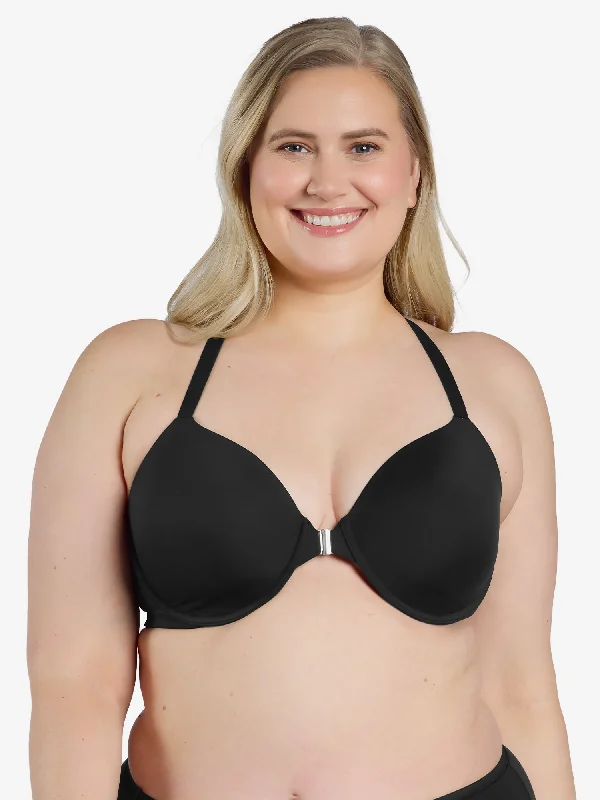 Crazy Savings The Luna - Front-Closure Racerback Power Mesh Bra