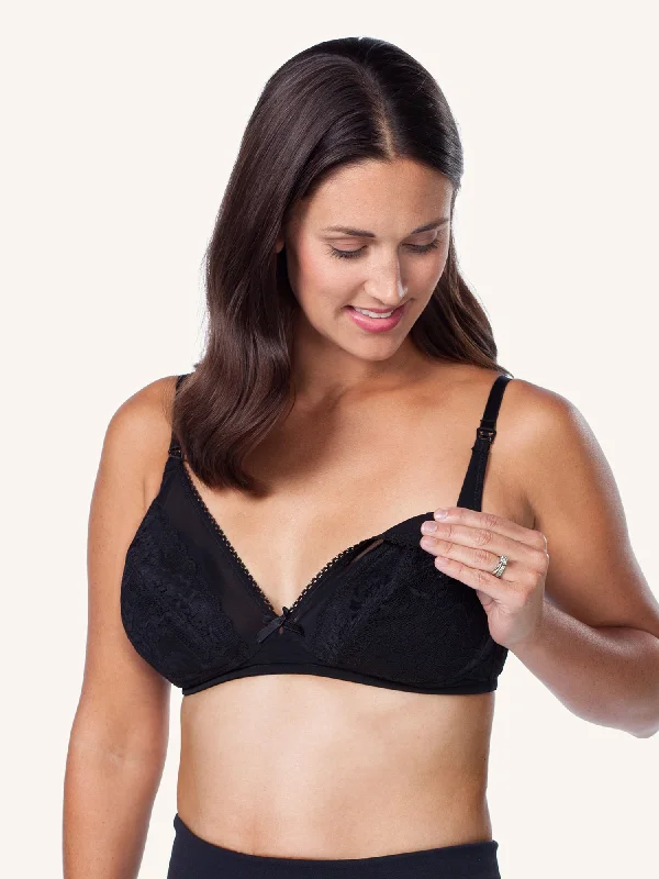 Deep Discounts The Monroe - Luxe Body Lace Wirefree Nursing Bra