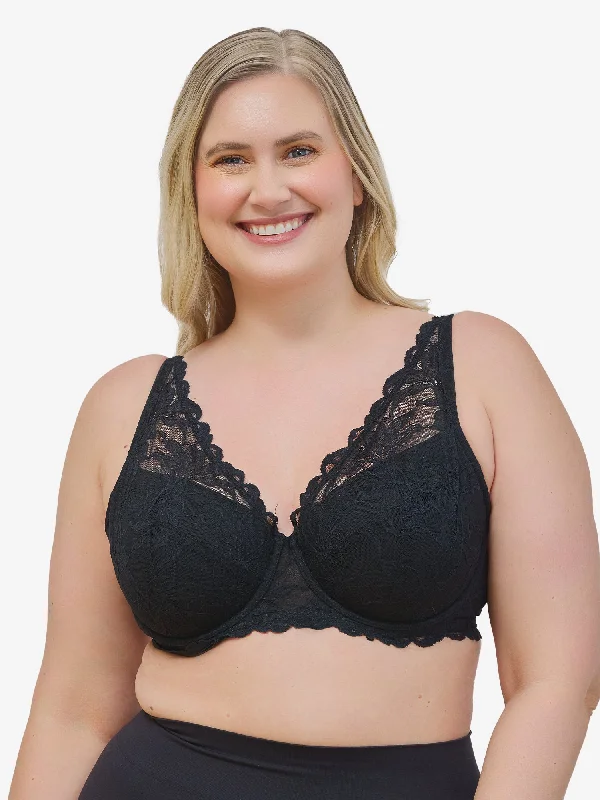 Extra Savings The Willow - Lace Plunge Underwire Bra