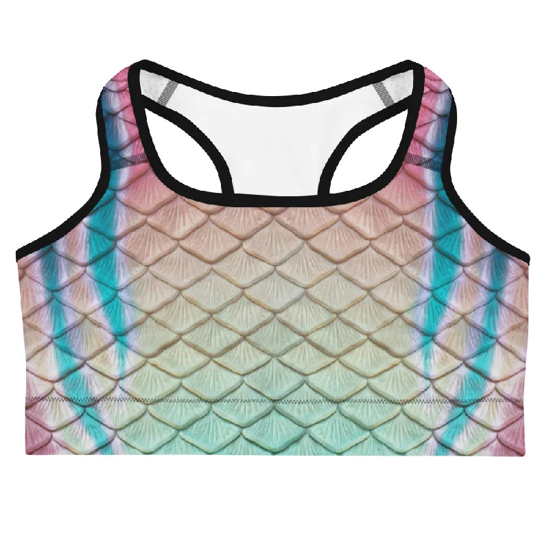 Act Fast Turquoise Sunrise Sports Bra