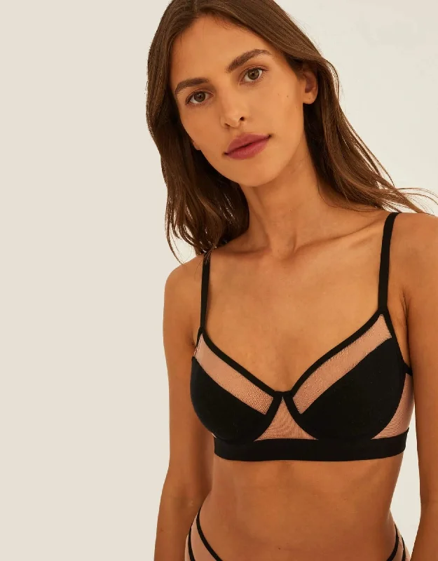 Super Sale Something Classy Bra Black