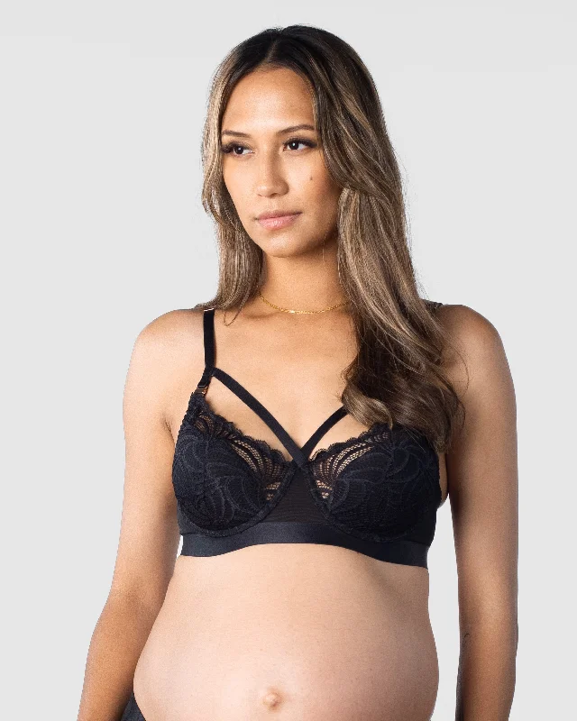 Buy Now WARRIOR BALCONETTE BLACK CONTOUR NURSING BRA - FLEXI UNDERWIRE