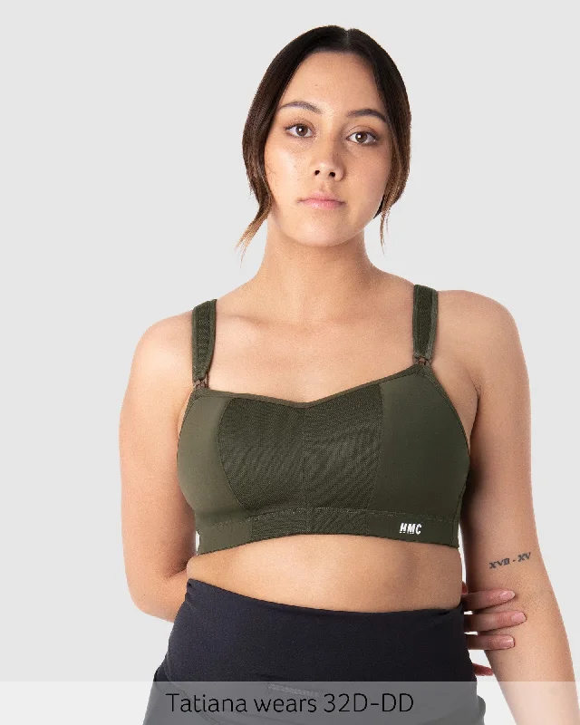 Special Offer Zen Sports Nursing Bra - Olive